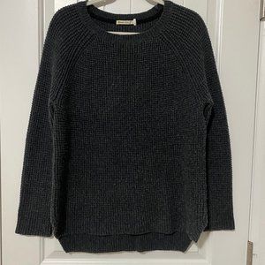 Marine Layer Delaney Raglan Sweater, Charcoal Heather Gray